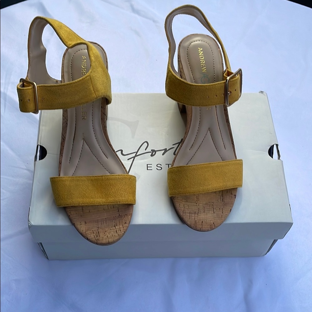 Andre Assous Yellow Women's Sandals